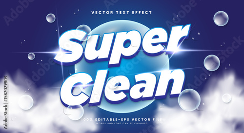 Super Clean 3d editable text effect Template suitable for Modern theme