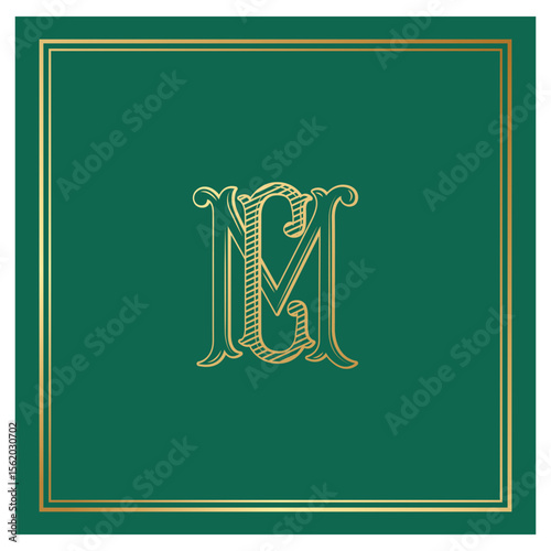 MC, CM, logo MC, Letter MC,  Monogram MC, Wedding Monogram, Wedding Logo, Logo Design , Monogram Vintage