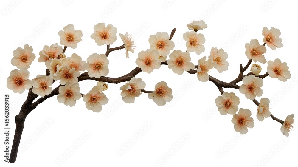 Delicate Peach Blossom Branch Spring Floral Arrangement Delicate Peach Blossom Branch Spring Floral Arrangement