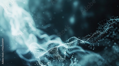 Abstract teal digital design