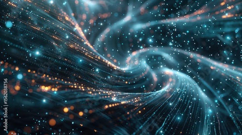 Abstract digital swirl design