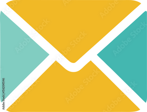 Web Mail Icon in Flat Design