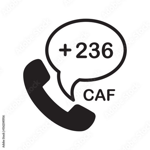 Central African Republic Phone Number Icon | Dialing Code