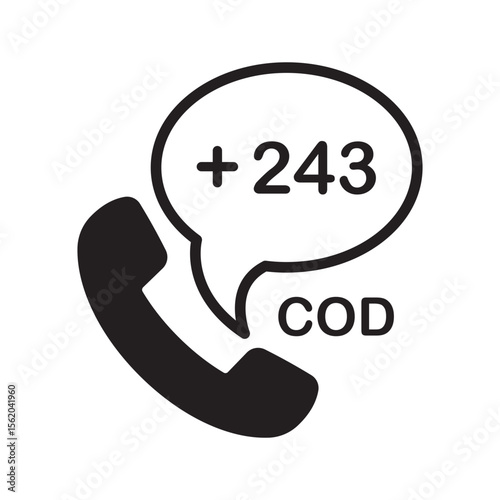 Congo (Democratic Republic of the) Phone Number Icon | Dialing Code
