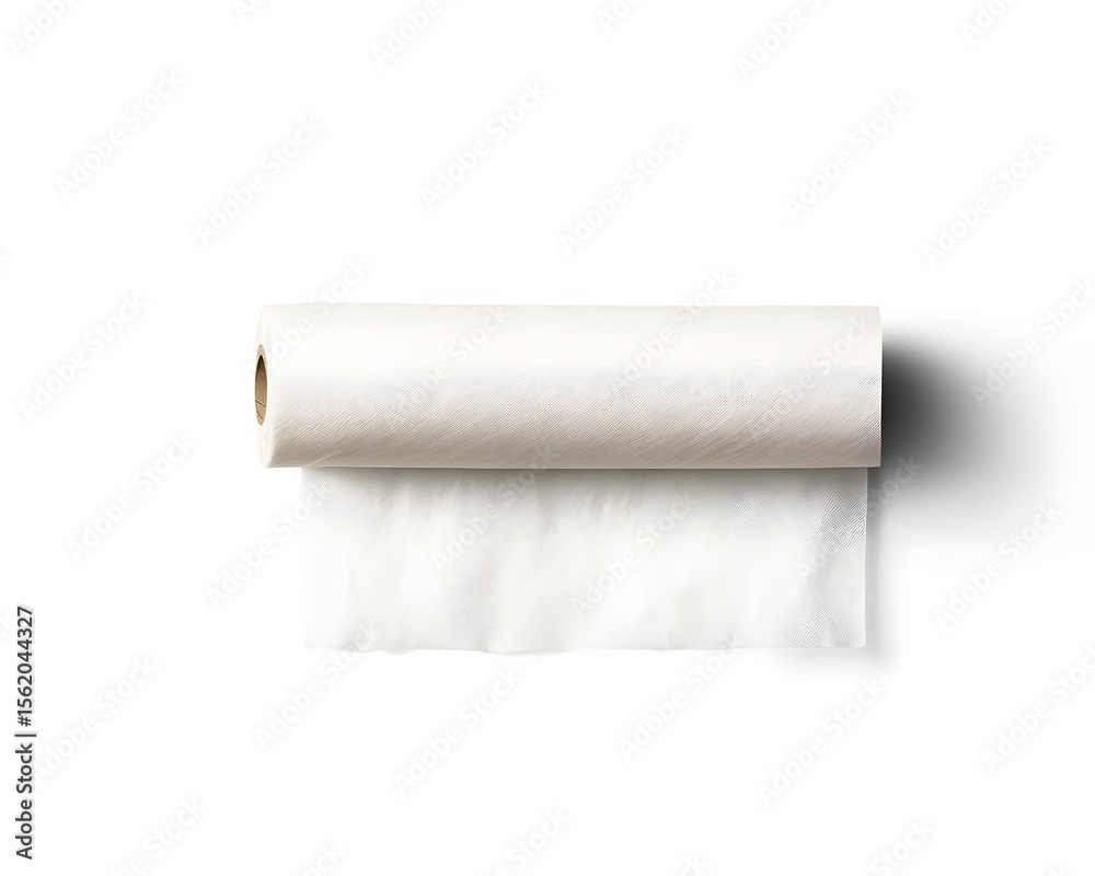 Obraz premium White Paper Roll Mockup Studio Photography Product
