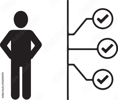 Man  icon symbol for people business sign illustration vector