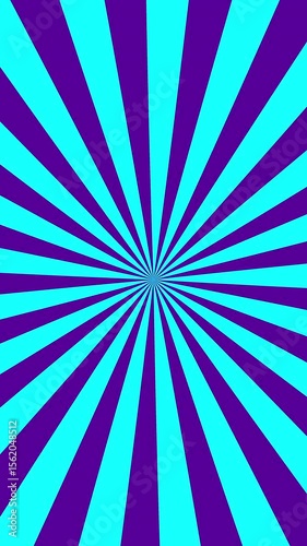 Blue Rotating Radial Sunburst Comic Loop with Dark Background