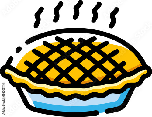 Delicious Homemade Pie A Warm, Golden-Brown Crust and Sweet Filling