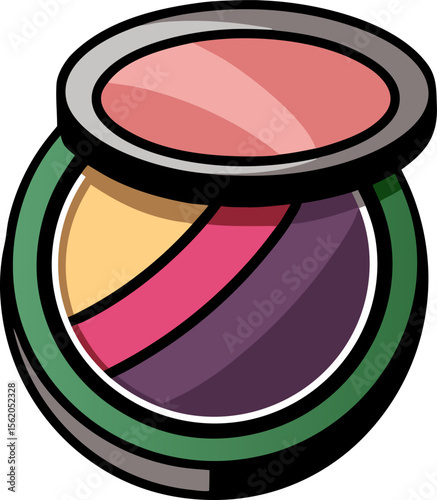 vector illustration of a Eyeshadow