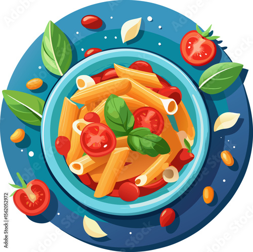 Delicious Penne Pasta with Tomato Sauce A Vibrant Culinary Delight