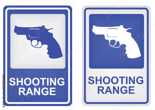 Shooting range sign. vector illustration