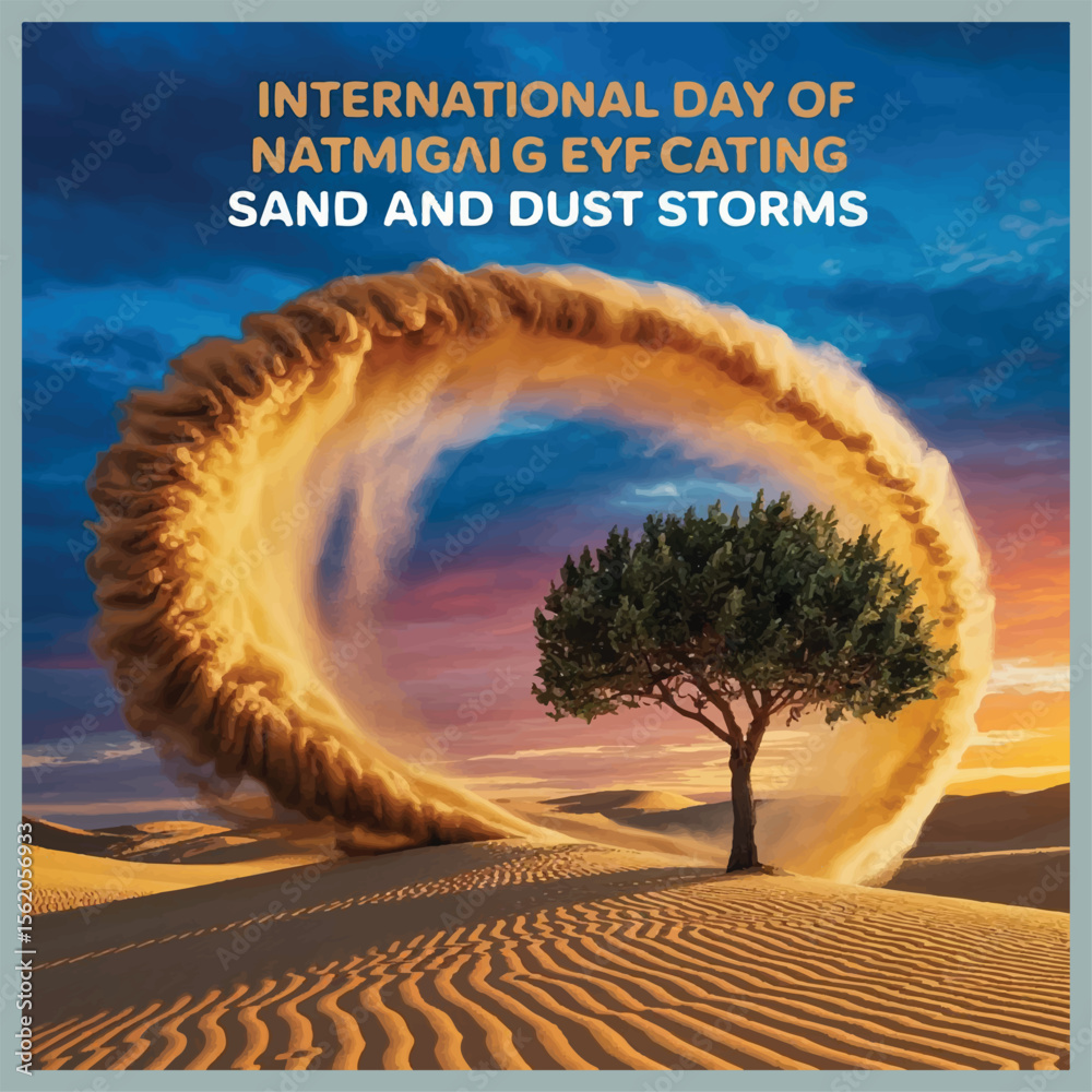 Raising awareness on the impact of sand and dust storms; promoting global solutions and action.
