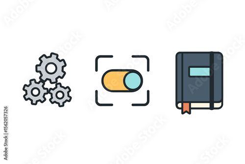 App layout, backup cloud, minimal icons vector icon isolated illustration