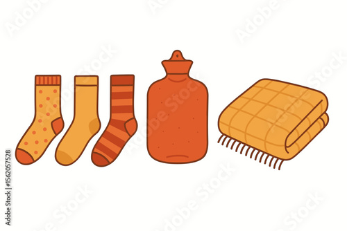 Cute aroma diffuser, smiling cloud, and essential oil bottle illustration vector icon isolated illustration