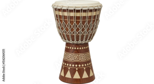 Tableau sur toile Isolated Djembe