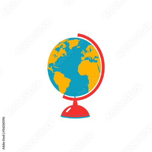 globe on a white background