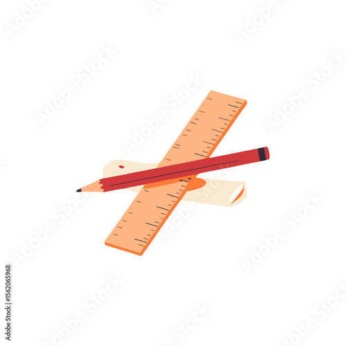 ruler on a white background