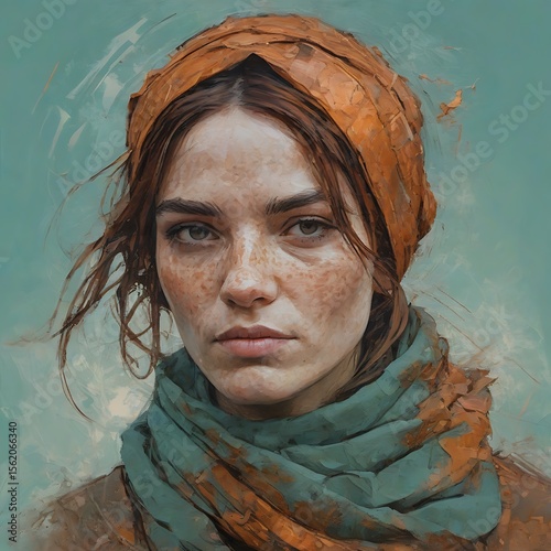 Beuatiful Woman Oil Painting 
