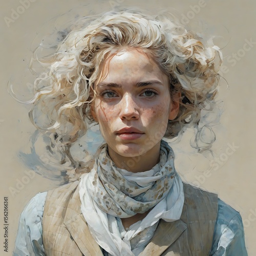 Beuatiful Woman Oil Painting 