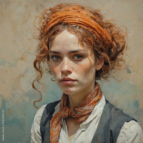 Beuatiful Woman Oil Painting 