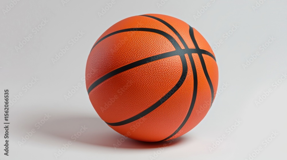 Fototapeta premium A basketball on a white background