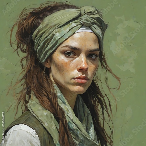 Beuatiful Woman Oil Painting 