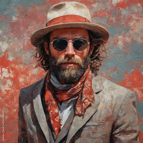 Handsome Man Oil Painting 