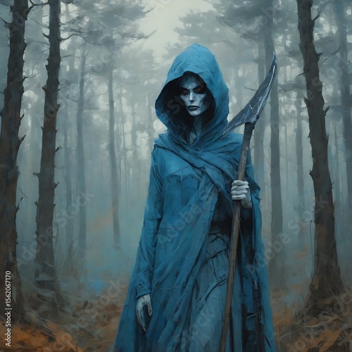 Lady Death Oil Painting 