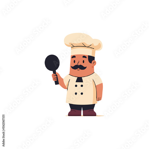 cartoon chef with a ladle