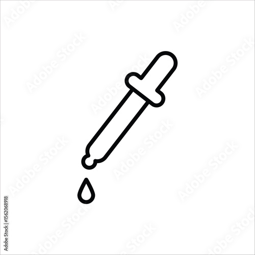 Dropper icon. Medical and healthcare icon. Vector illustration for web design. Isolated on white background.