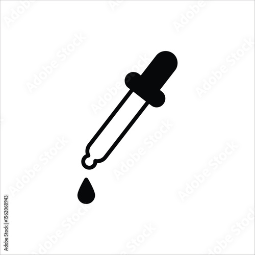 Dropper icon. Medical and healthcare icon. Vector illustration for web design. Isolated on white background.