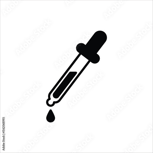 Dropper icon. Medical and healthcare icon. Vector illustration for web design. Isolated on white background.