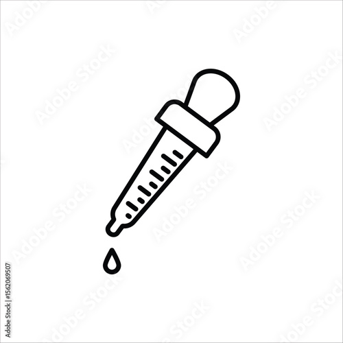 Dropper icon. Medical and healthcare icon. Vector illustration on white background.
