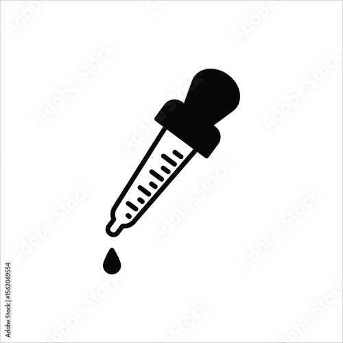 Dropper icon. Medical and healthcare icon. Vector illustration on white background.