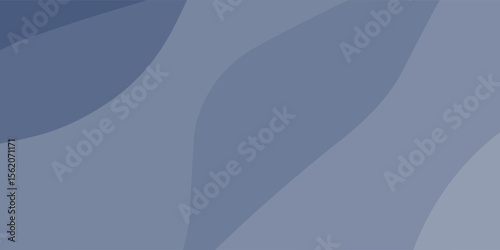 Modern blue fluid design with soft curves and layers.