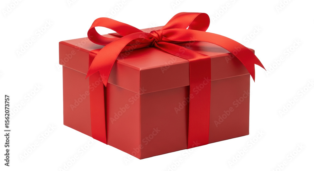 Fototapeta premium Isolated Red Gift Box