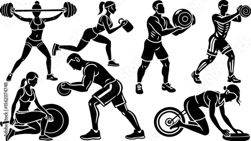 vector illustration of a man and woman