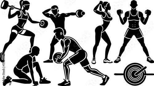basketball players vector