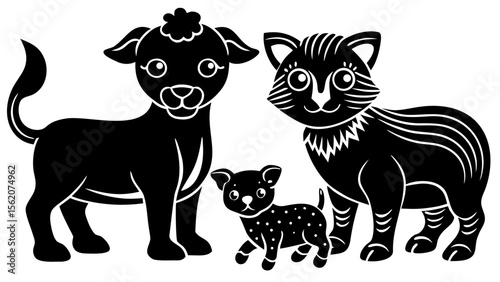 vector illustration of a cartoon zebra