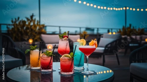Refreshing Summer Cocktails on Rooftop Bar