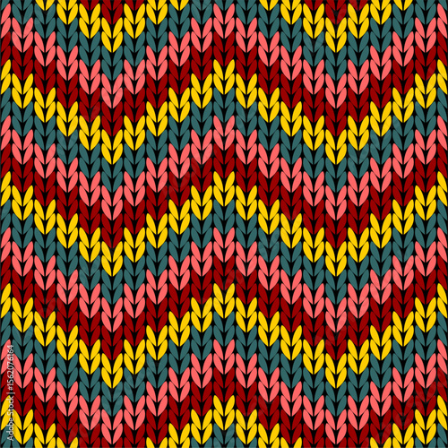 Knitted background pattern wallpaper knitting decorative print handmade textile knitting handiwork	
