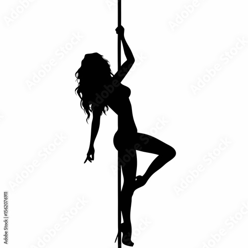 Pole Dance Silhouette
