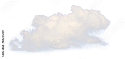 Realistic vector white cloud isolated on a transparent background. Semitransparent for weather designs, sky compositions, photo manipulations, and creative graphic projects
