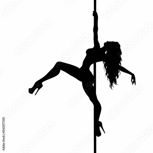 Pole Dance Silhouette