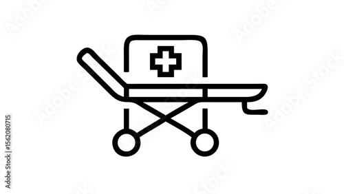 Baby carriage vector icon