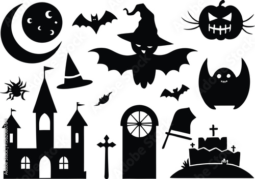 set of halloween icons