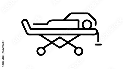 Patient carriage vector illustration