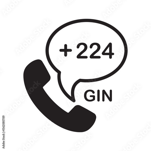 Guinea Phone Number Icon | Dialing Code
