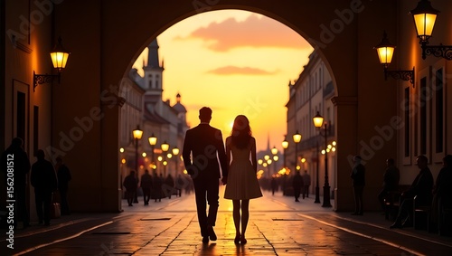 people walking in the city
