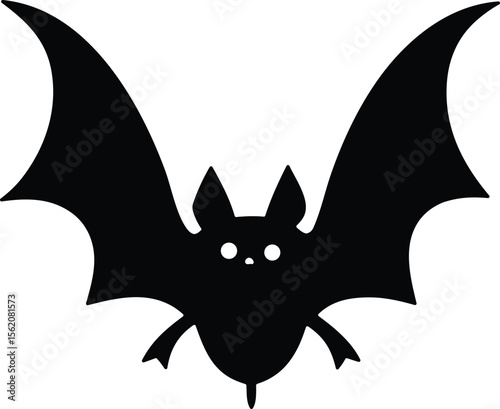 Flying Halloween bats on transparent background.